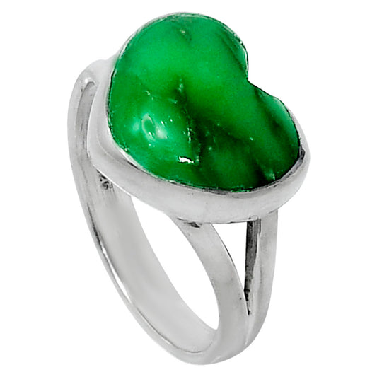 Premium Quality Heart Utah Variscite Ring size-7 R-1073 40-ER13509
