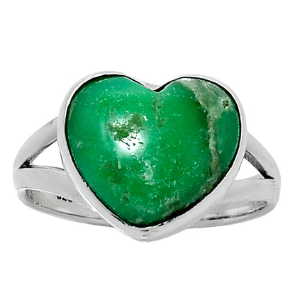 Premium Quality Heart Utah Variscite Ring size-7 R-1073 40-ER13511