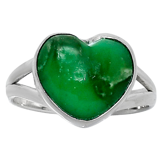 Premium Quality Heart Utah Variscite Ring size-8 R-1073 40-ER13514
