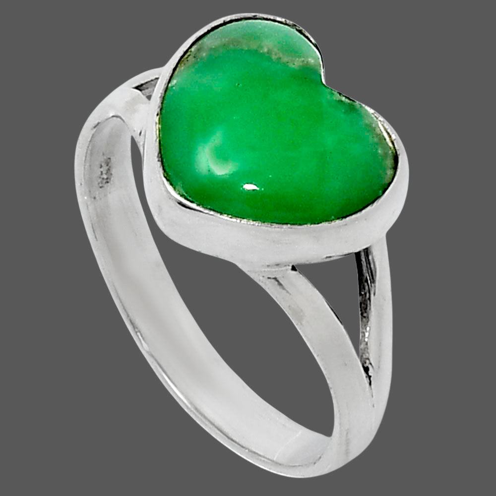 Premium Heart Utah Variscite Ring size-10 R-1073 40-ER13523