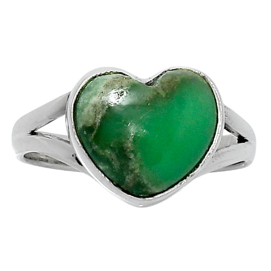 Premium Heart Utah Variscite Ring size-10 R-1073 40-ER13526