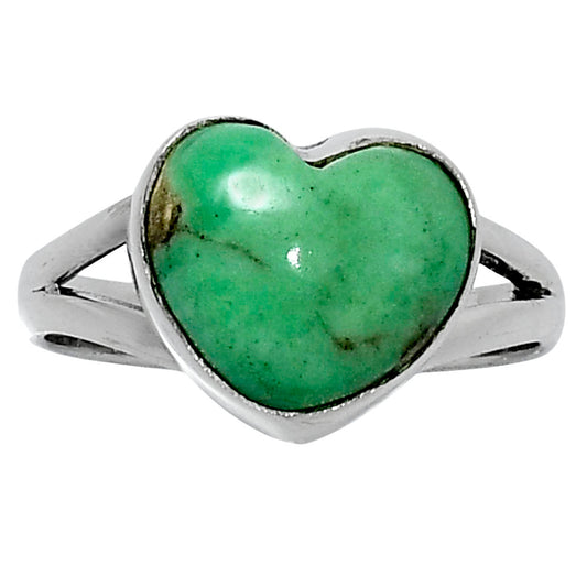 Premium Heart Utah Variscite Ring size-10 R-1073 40-ER13527