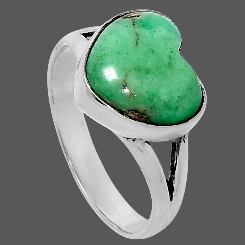 Premium Heart Utah Variscite Ring size-10 R-1073 40-ER13527