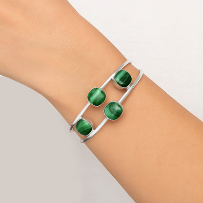 Premium Quality Malachite Eye Cuff Bangle Bracelet B-1047 41-EB10433