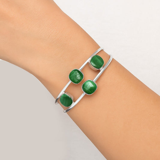 Premium Quality Malachite Eye Cuff Bangle Bracelet B-1047 41-EB10434