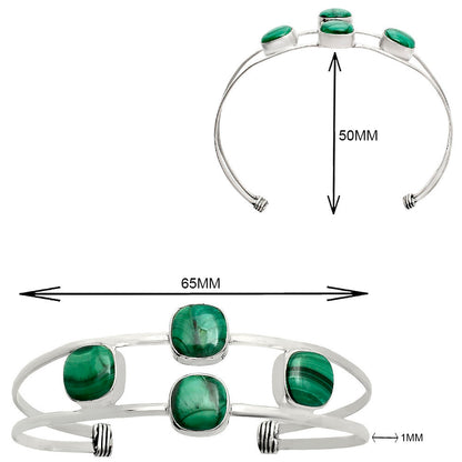 Premium Quality Malachite Eye Cuff Bangle Bracelet B-1047 41-EB10435