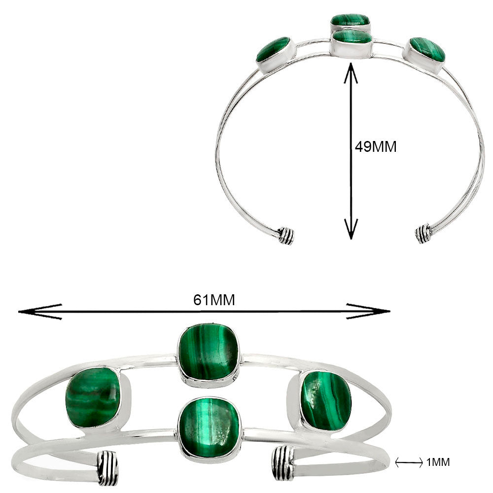 Premium Quality Malachite Eye Cuff Bangle Bracelet B-1047 41-EB10437