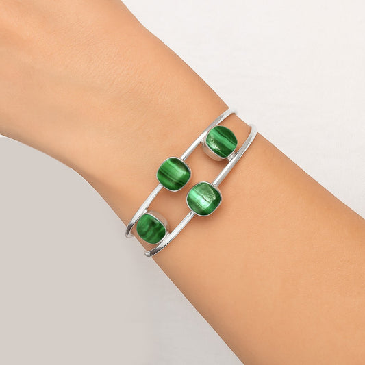 Premium Quality Malachite Eye Cuff Bangle Bracelet B-1047 41-EB10437