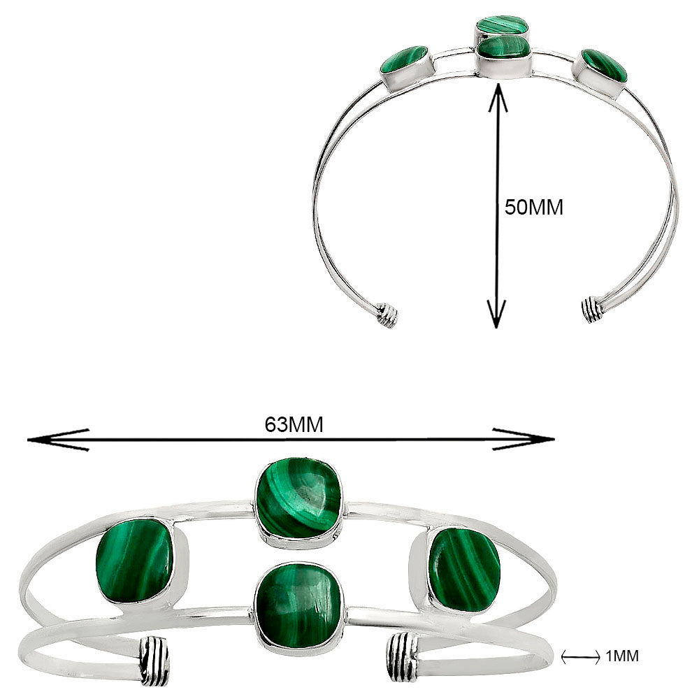 Premium Quality Malachite Eye Cuff Bangle Bracelet B-1047 41-EB10438