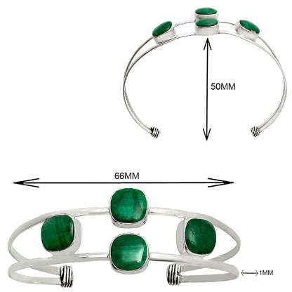 Premium Quality Malachite Eye Cuff Bangle Bracelet B-1047 41-EB10439