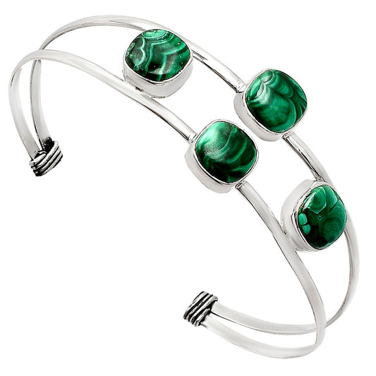 Premium Quality Malachite Eye Cuff Bangle Bracelet B-1047 41-EB10440