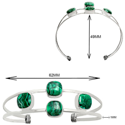 Premium Quality Malachite Eye Cuff Bangle Bracelet B-1047 41-EB10440