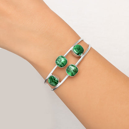 Premium Quality Malachite Eye Cuff Bangle Bracelet B-1047 41-EB10440