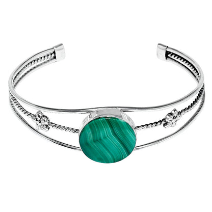 Premium Quality Malachite Eye - Congo Cuff Bangle Bracelet B-1012 41-EB10441