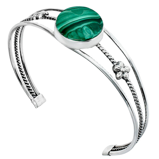 Premium Quality Malachite Eye - Congo Cuff Bangle Bracelet B-1012 41-EB10442