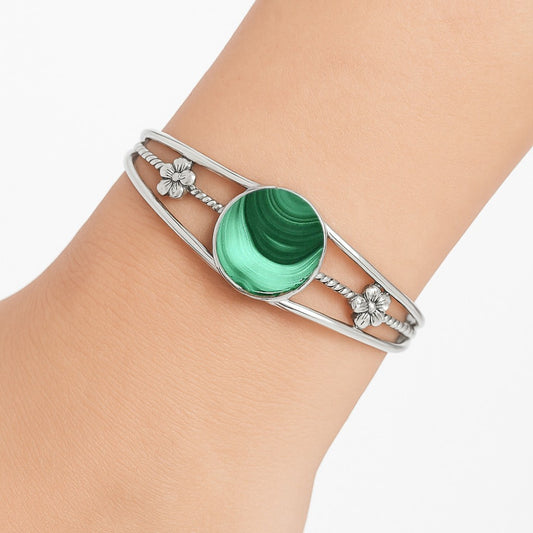 Premium Quality Malachite Eye - Congo Cuff Bangle Bracelet B-1012 41-EB10443