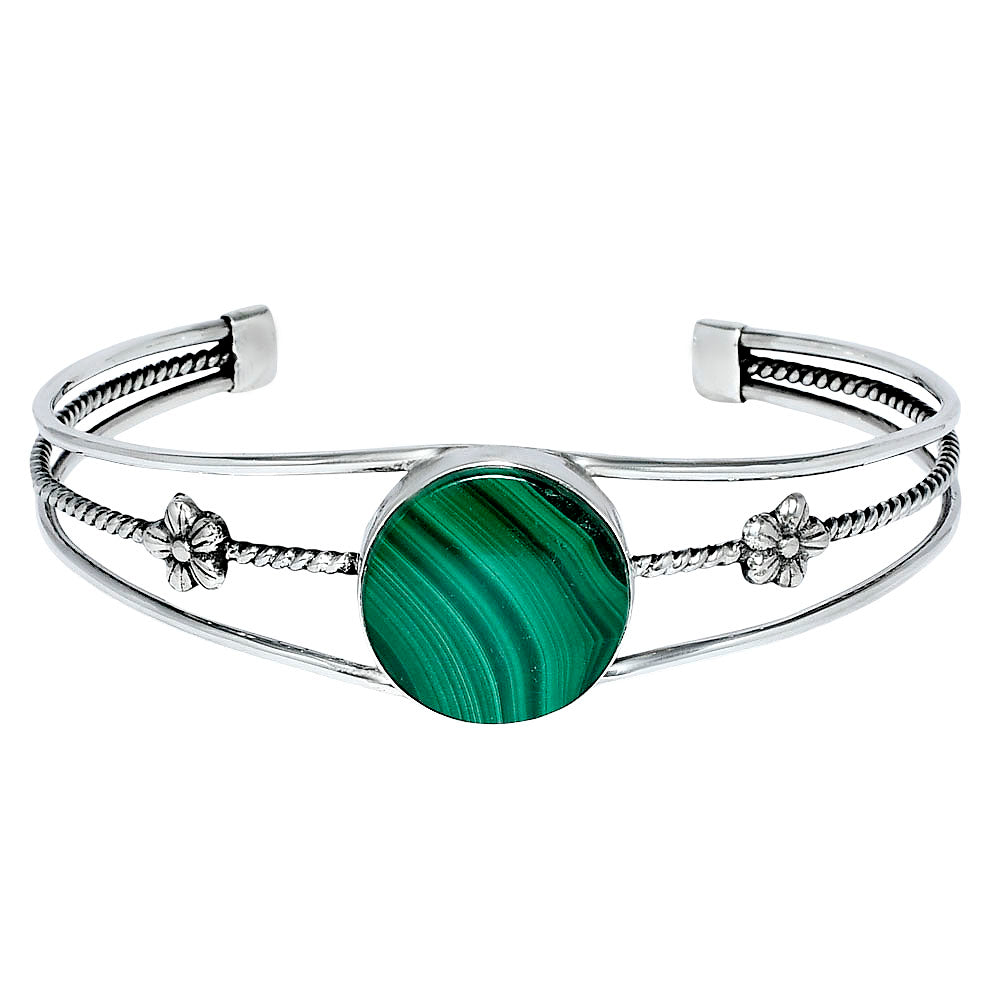 Premium Quality Malachite Eye - Congo Cuff Bangle Bracelet B-1012 41-EB10444