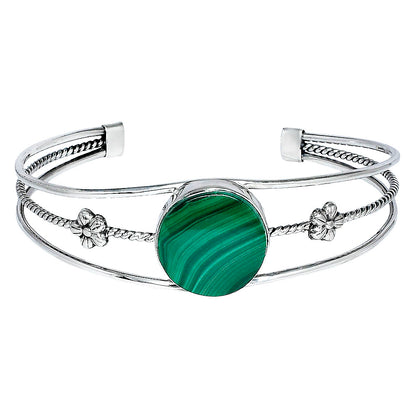 Premium Quality Malachite Eye - Congo Cuff Bangle Bracelet B-1012 41-EB10445