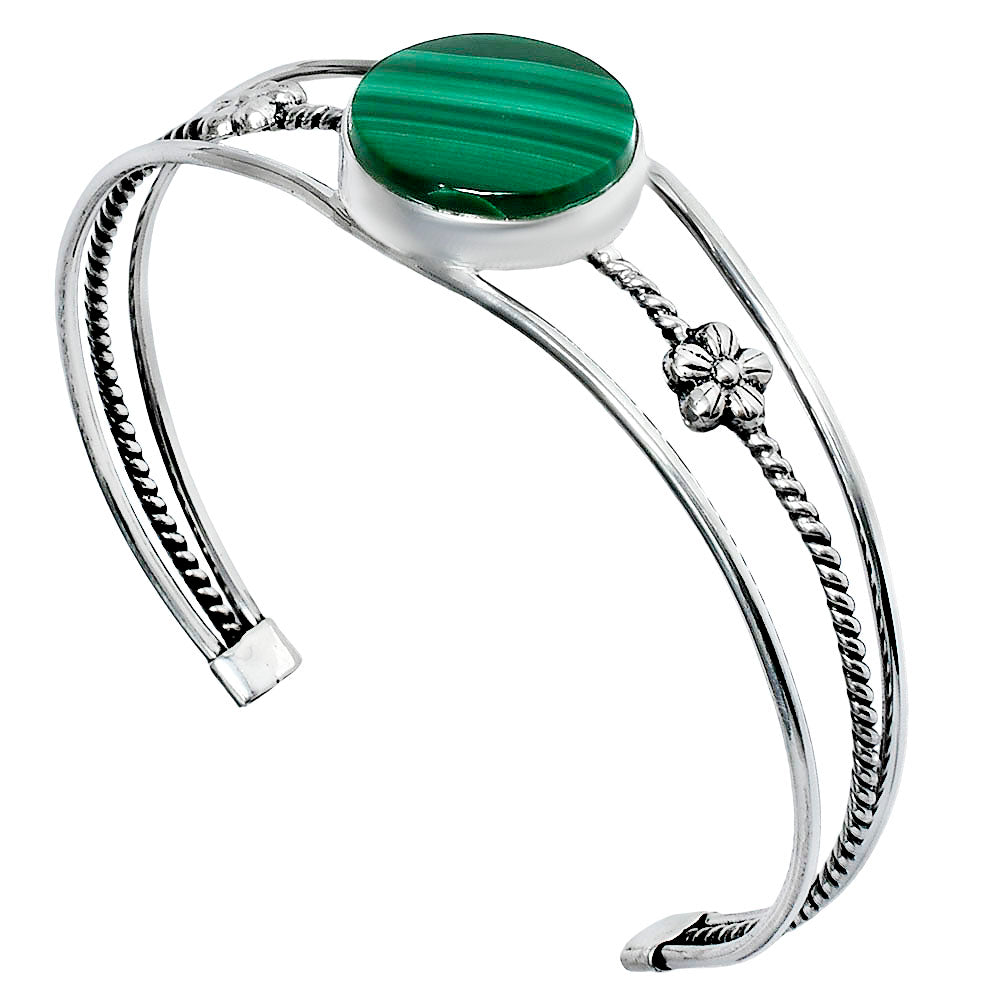 Premium Quality Malachite Eye - Congo Cuff Bangle Bracelet B-1012 41-EB10446