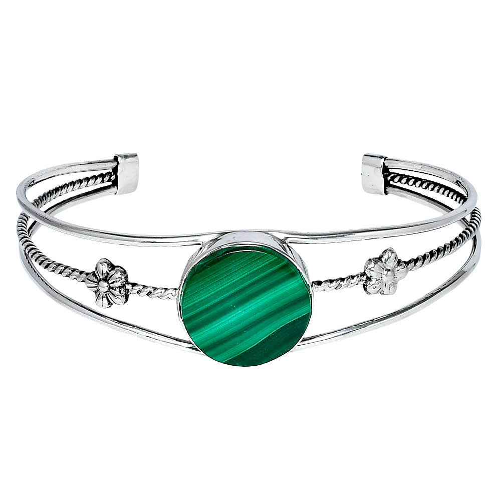 Premium Quality Malachite Eye - Congo Cuff Bangle Bracelet B-1012 41-EB10446