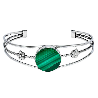 Premium Quality Malachite Eye - Congo Cuff Bangle Bracelet B-1012 41-EB10446