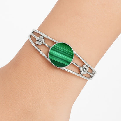 Premium Quality Malachite Eye - Congo Cuff Bangle Bracelet B-1012 41-EB10446