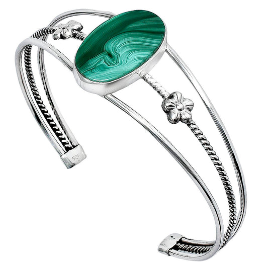 Premium Malachite Eye - Congo Cuff Bangle Bracelet B-1012 41-EB10447