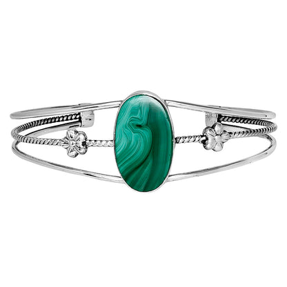 Premium Malachite Eye - Congo Cuff Bangle Bracelet B-1012 41-EB10447