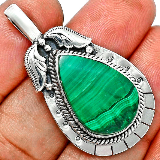 Premium Quality Malachite Eye - Congo Pendant P-1568 41-EP10308