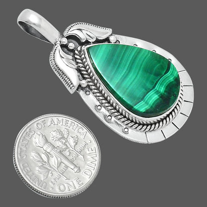 Premium Quality Malachite Eye - Congo Pendant P-1568 41-EP10308