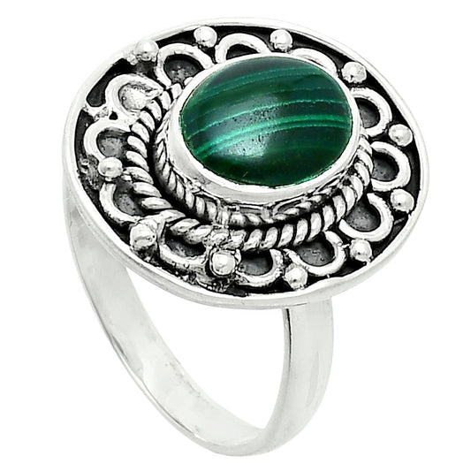 Premium Quality Natural Malachite Eye - Congo Ring size-8 R-1256 41-ER13536