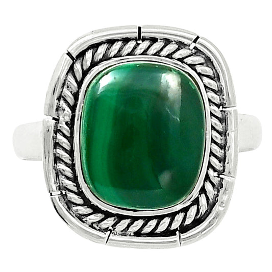 Premium Quality Malachite Eye Ring size-9 R-1728 41-ER13565