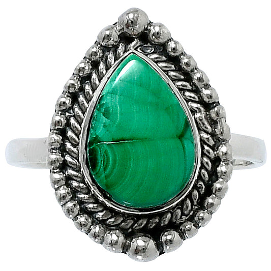 Premium Malachite Eye - Congo Ring size-8 R-1154 41-ER13579
