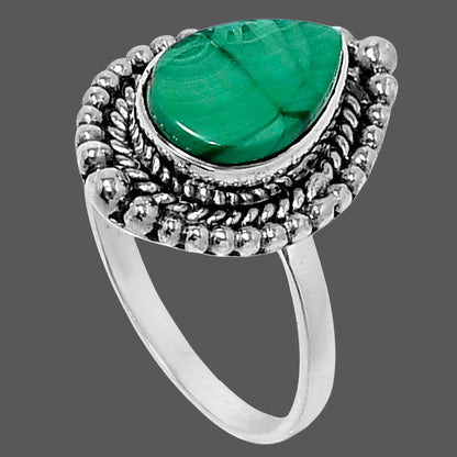 Premium Malachite Eye - Congo Ring size-8 R-1154 41-ER13579