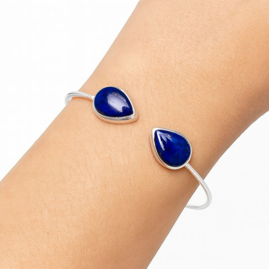 Premium Quality Lapis Lazuli Cuff Bangle Bracelet B-1004 42-EB10466