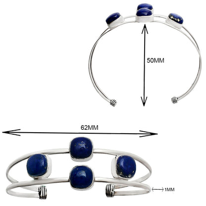 Premium Quality Lapis Lazuli Cuff Bangle Bracelet B-1047 42-EB10476