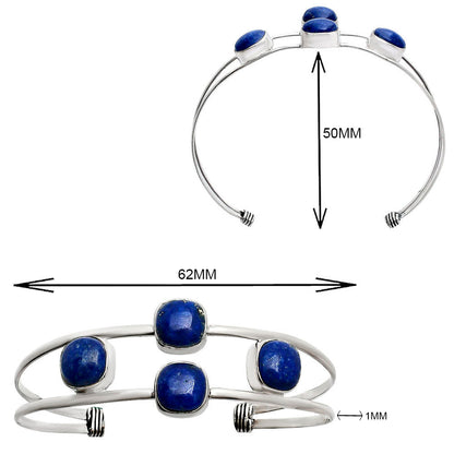 Premium Quality Lapis Lazuli Cuff Bangle Bracelet B-1047 42-EB10477