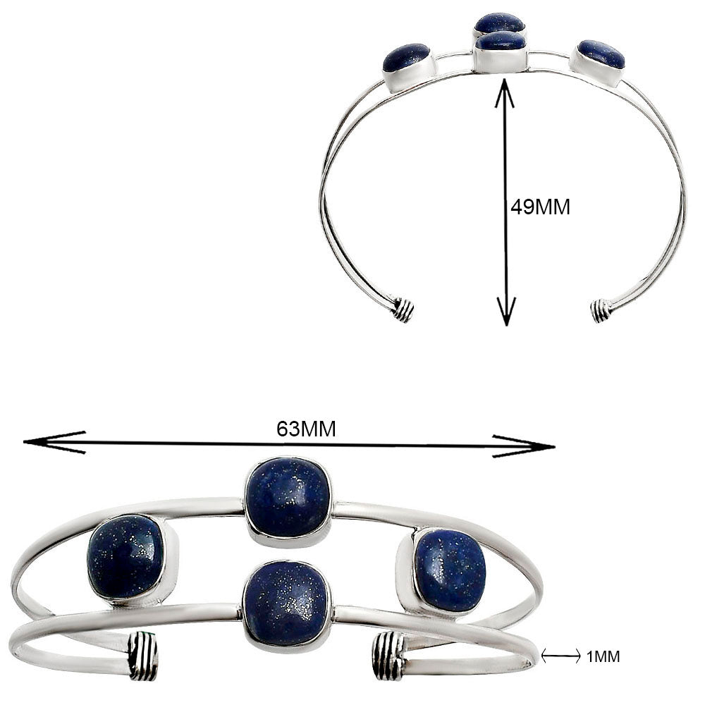 Premium Quality Lapis Lazuli Cuff Bangle Bracelet B-1047 42-EB10480