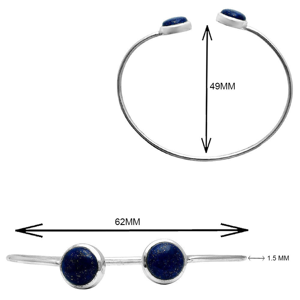 Premium Lapis Lazuli Cuff Bangle Bracelet B-1004 42-EB10497