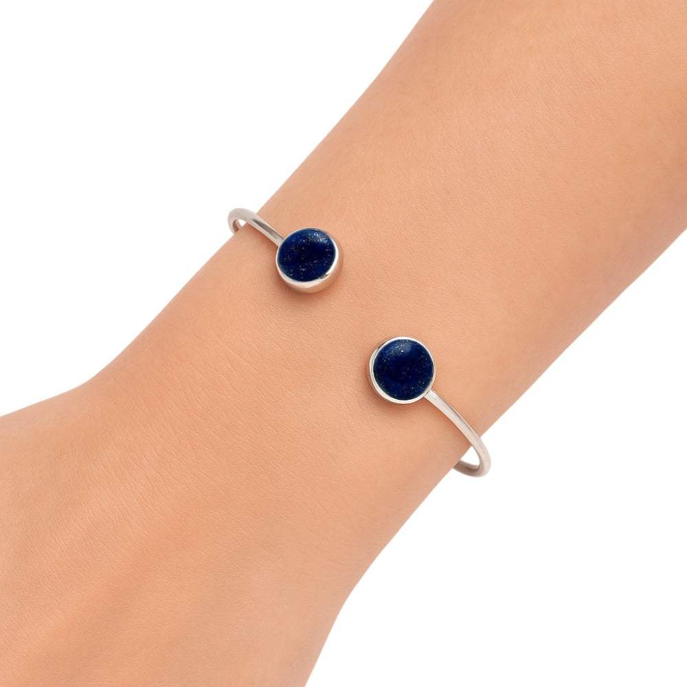Premium Lapis Lazuli Cuff Bangle Bracelet B-1004 42-EB10497