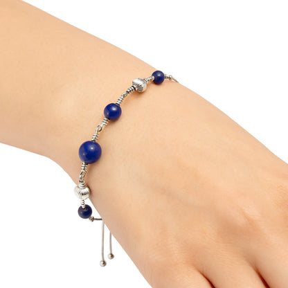 Premium Lapis Lazuli - Afghanistan Bracelet B-1024 42-EB10503