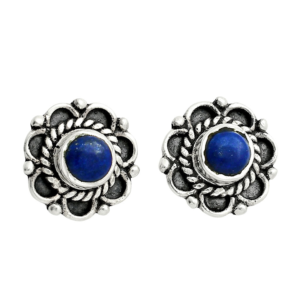 Premium Lapis Lazuli Stud - Afghanistan Earrings E-1121 42-EE10375