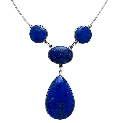 Premium Quality Lapis Lazuli & Lapis Lazuli Necklace N-1013 42-EN10124