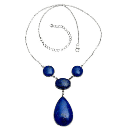 Premium Quality Lapis Lazuli & Lapis Lazuli Necklace N-1013 42-EN10124