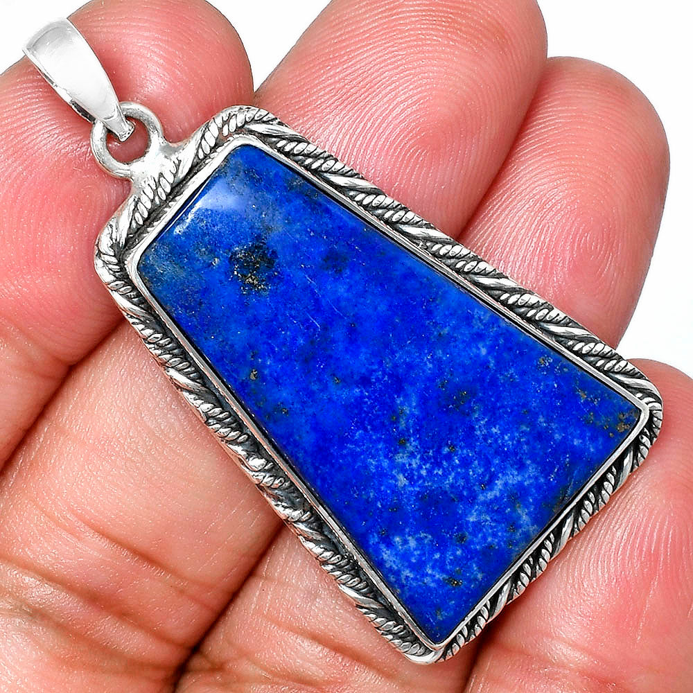 Premium Quality Natural Lapis Lazuli Pendant P-1074 42-EP10313