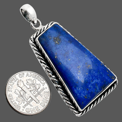 Premium Quality Natural Lapis Lazuli Pendant P-1074 42-EP10313