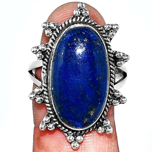 Premium Quality Lapis Lazuli - Afghanistan Ring size-9.5 R-1234 42-ER13585