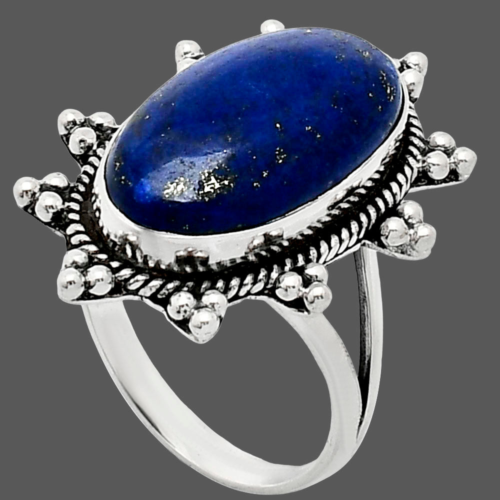 Premium Quality Lapis Lazuli - Afghanistan Ring size-9.5 R-1234 42-ER13585