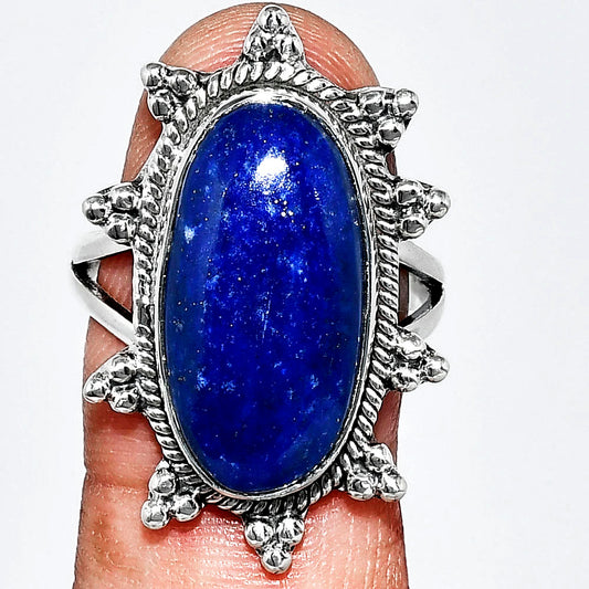 Premium Quality Lapis Lazuli - Afghanistan Ring size-9 R-1234 42-ER13586