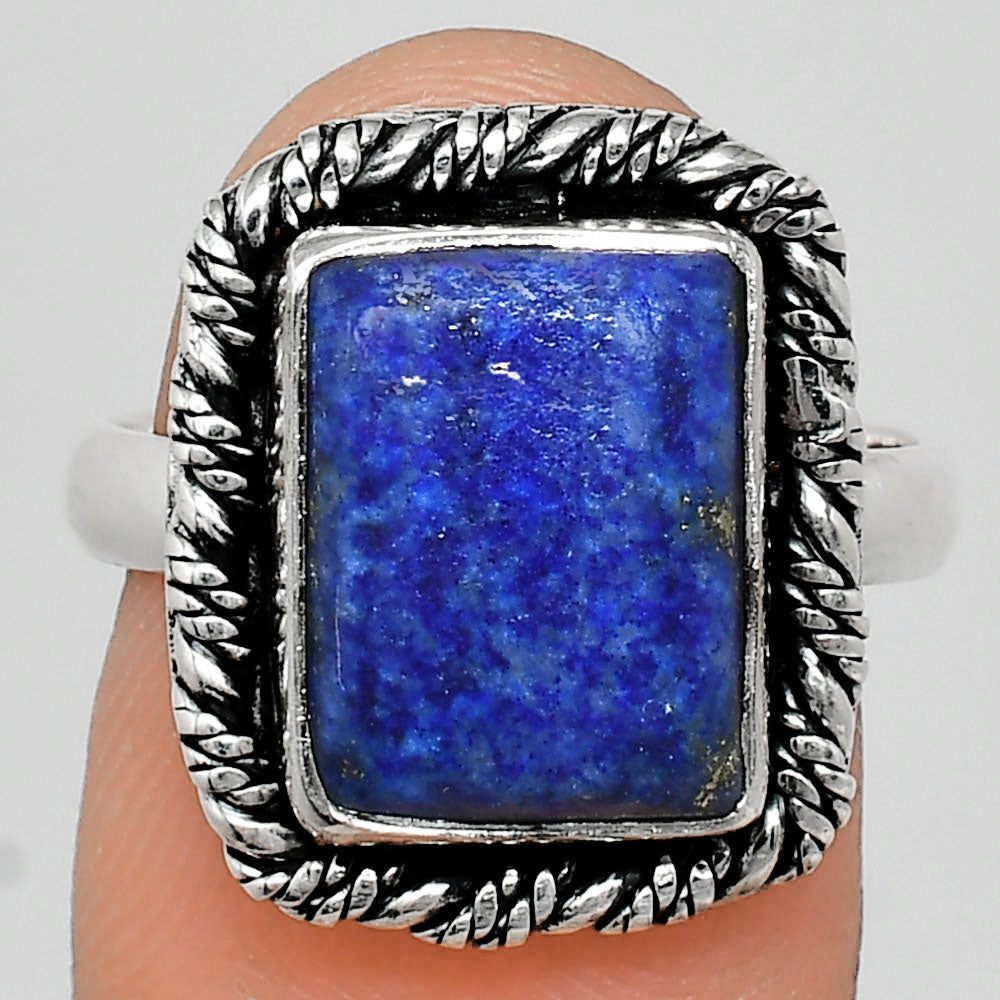 Premium Quality Lapis Lazuli - Afghanistan Ring size-8 R-1013 42-ER13599